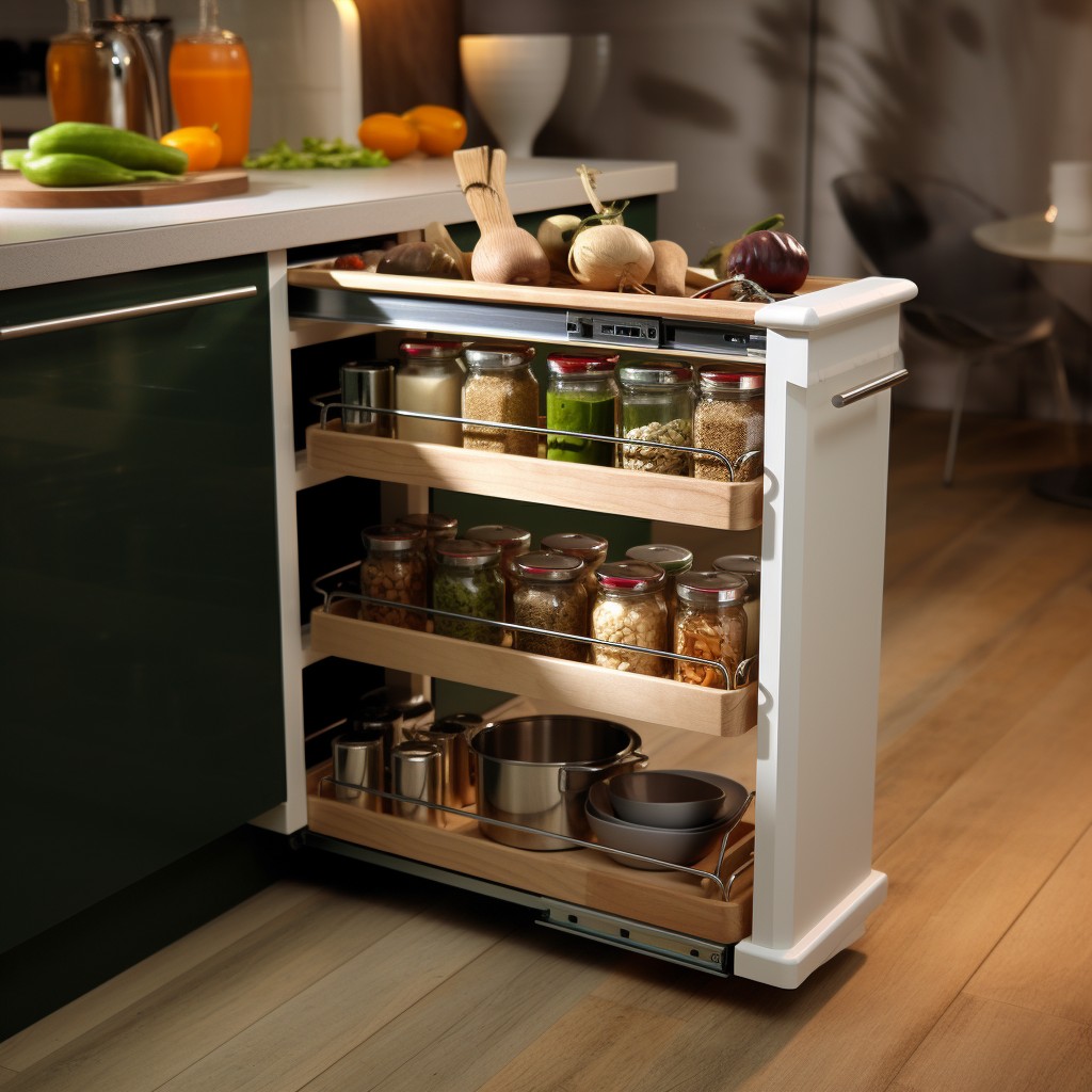 Pull-Out Small Kitchen Trolley Designs
