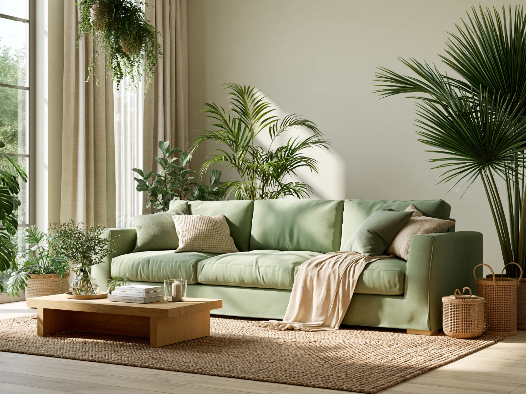 Sage Green- Latest Sofa Colour Combination