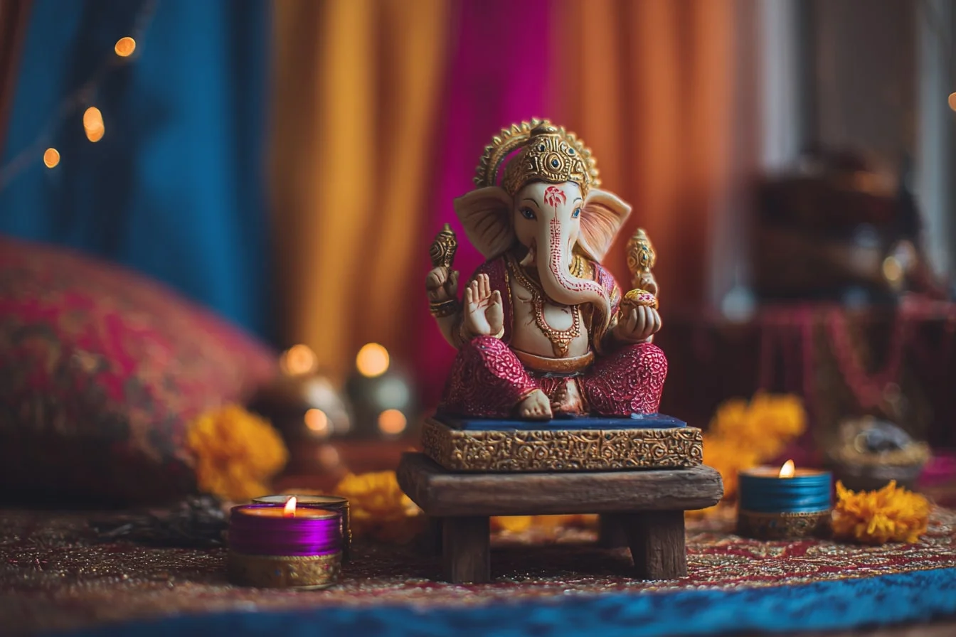 Simple Ganesh Decoration Ideas