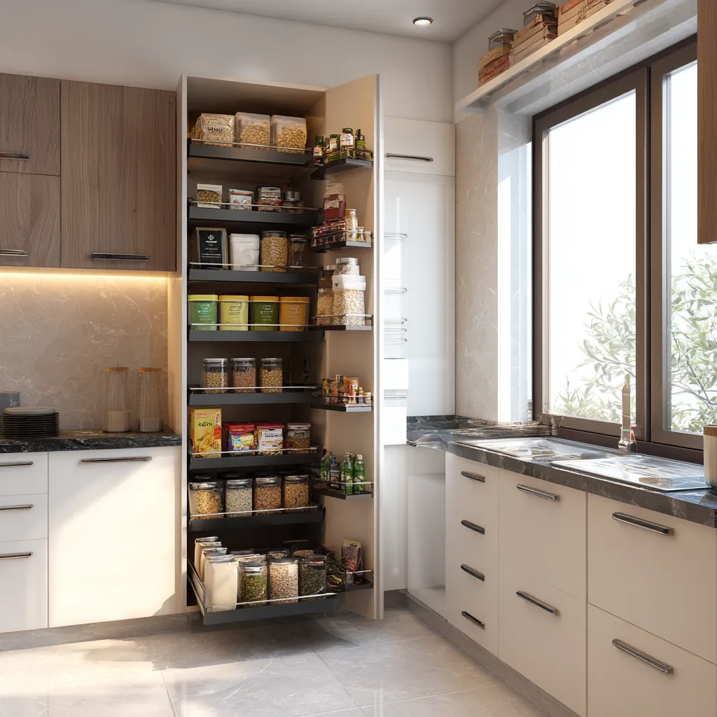 Tall Pantry Kitchen Trolley Design