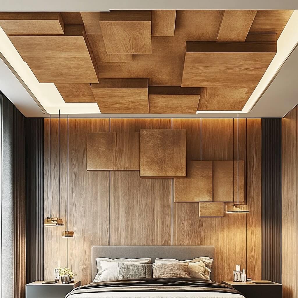 Timber Fusion Plus Minus POP Design for Room