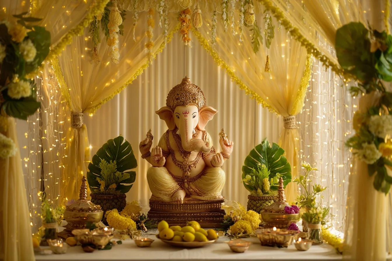 Traditional Ganpati Decoration Ideas for Home