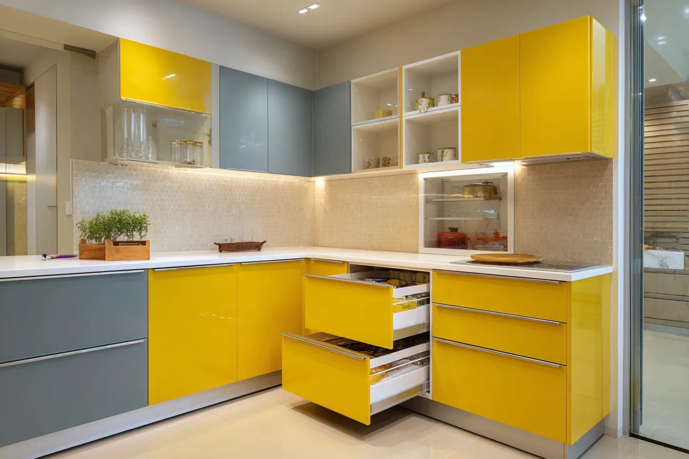 Trending Kitchen Trolley Colour Combinations
