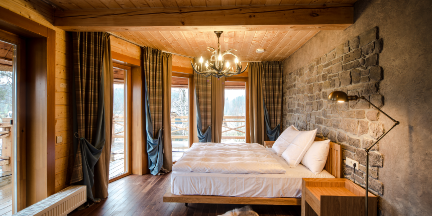 All-Wood Modern Bedroom