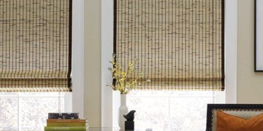 Brown Roman Blind Shade Curtain