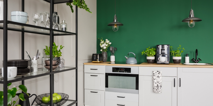 Ethereal Small Kitchen Colour Combination