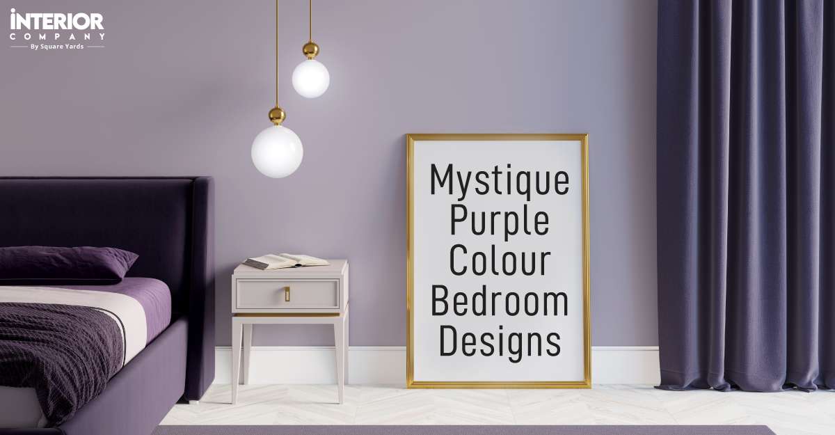 Vibrant and Stylish Purple Two-Colour Combination for Bedroom Walls