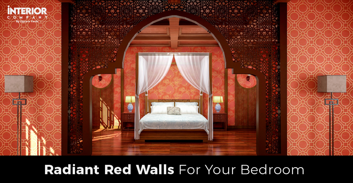 9 Stunning Red Two Colour Combination for Bedroom Walls to Beautify Your Home