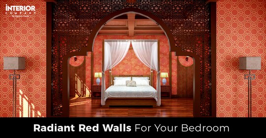 9 Stunning Red Two Colour Combination for Bedroom Walls to Beautify Your Home