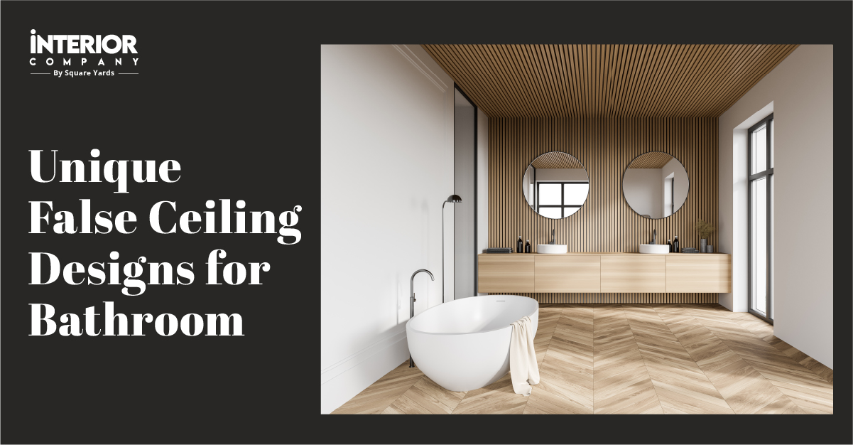 Eight Trending Bathroom False Ceiling Design Ideas