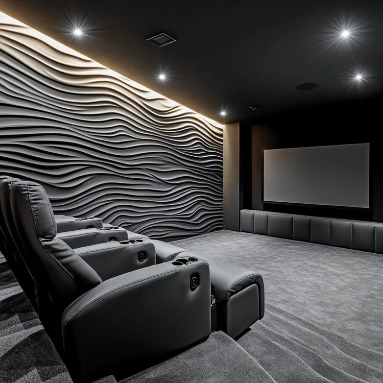 Acoustic wall grooving design