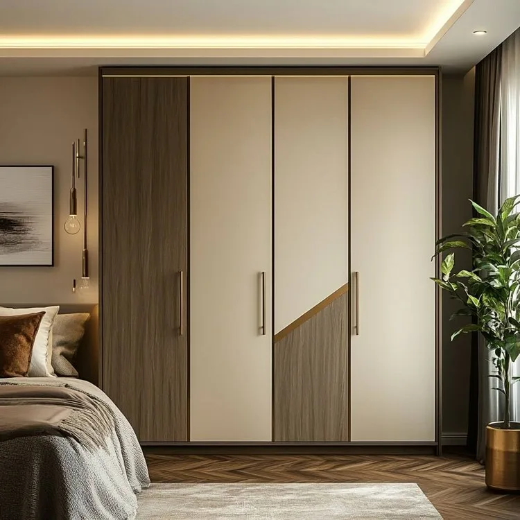 Beige and Coffee Brown wardrobe colour combination