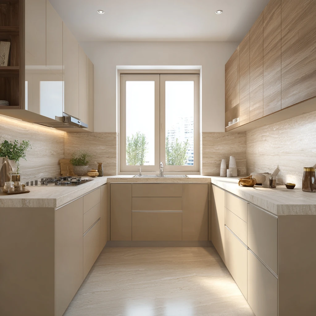 Beige, Cream, and Earthy Shades: Kitchen Colours as per Vastu