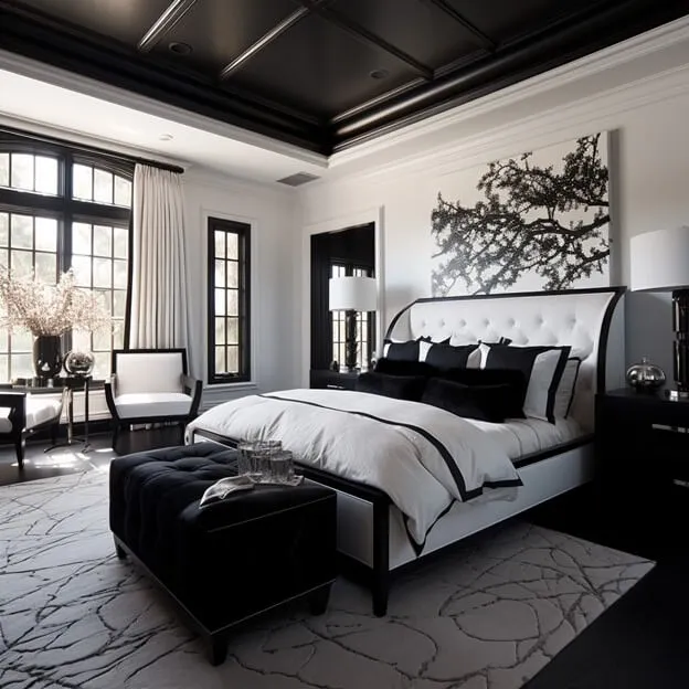 Black Ceiling Design Ideas for Bedroom