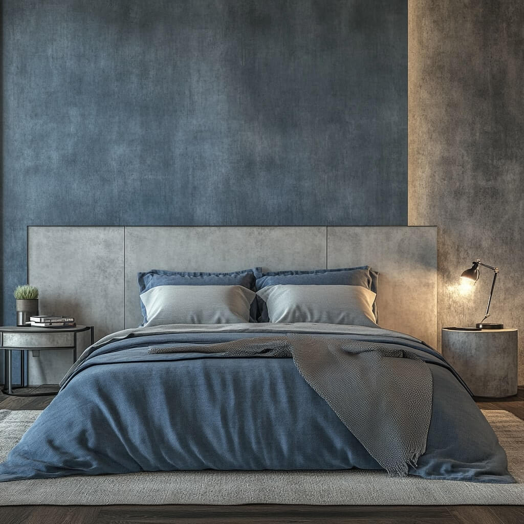 Blue and Grey Living Room Wall Colour Combination