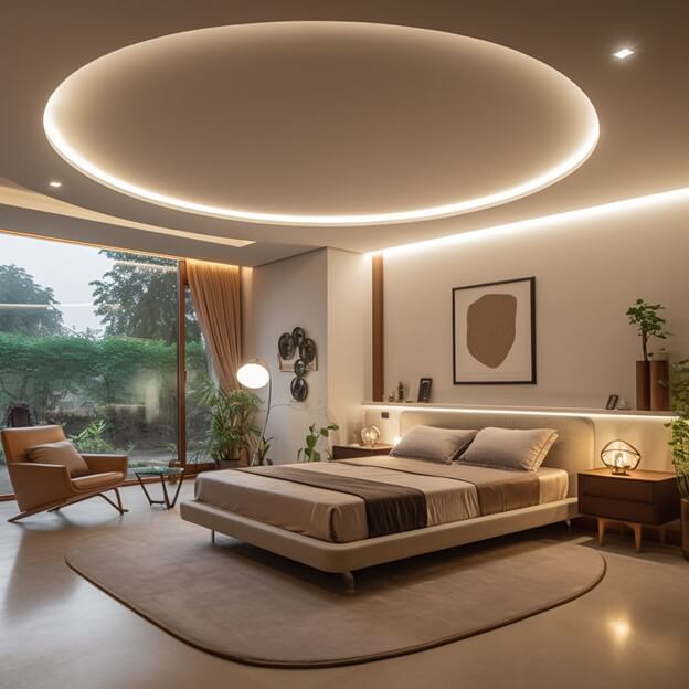 Circular False Ceiling Design for Room