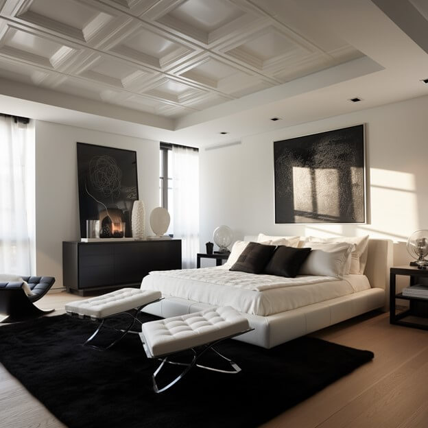 Coffered False Ceiling Designs for Bedroom