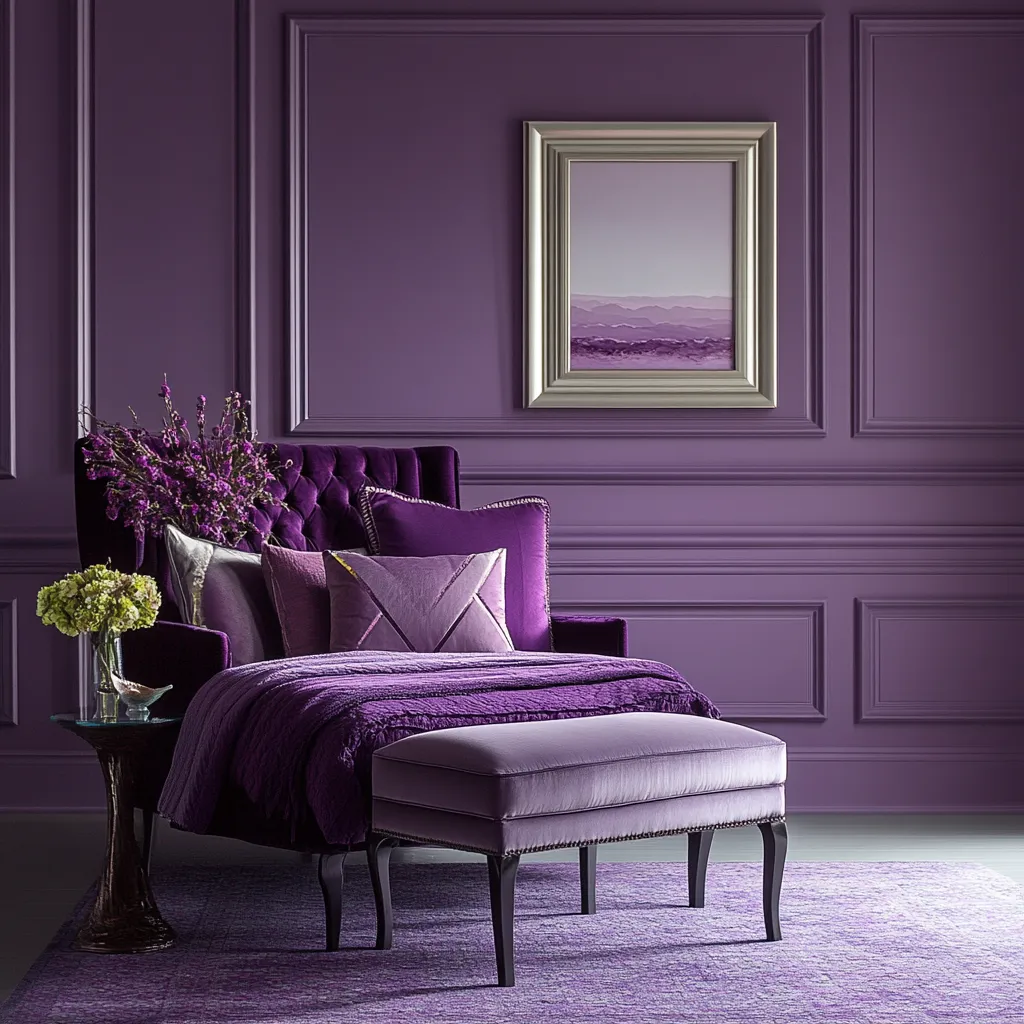 Combination of Purple and Mauve Colour Combination with Purple: Mauve