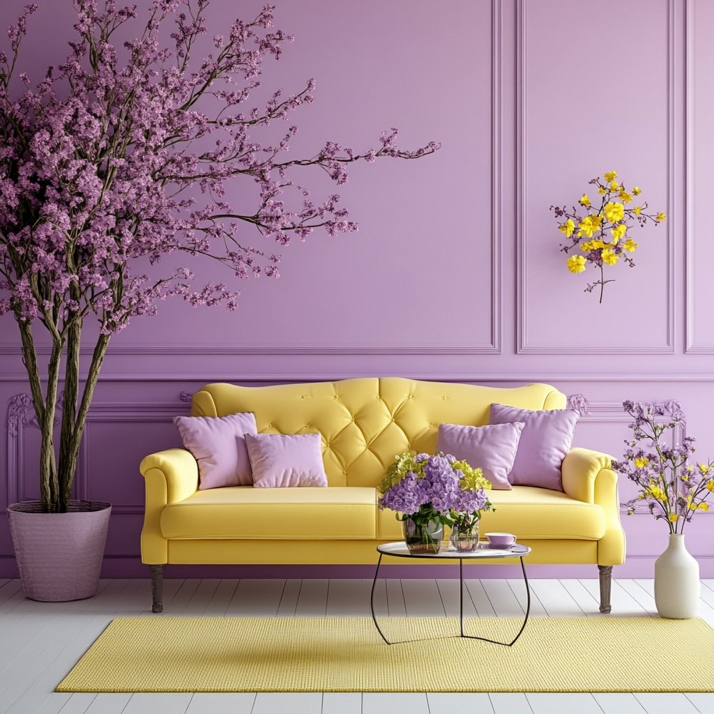 Colours That Go with Purple: Pastel Yellow, Orchid Yellow