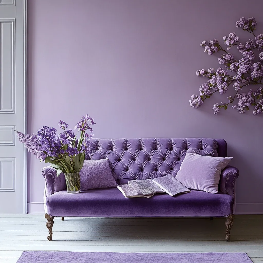 Combination of Purple and Lilac Combination Colours That Go with Purple: Lilac