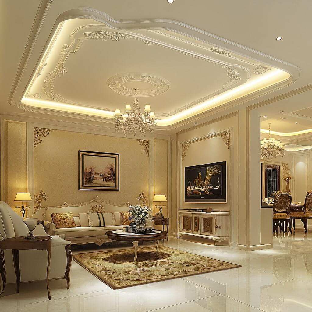 Contemporary Detailed POP Corner design Ideas