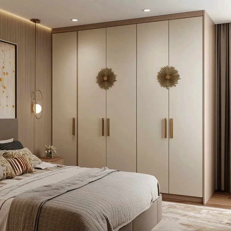 Cream Cupboard Colour Design for Bedroom