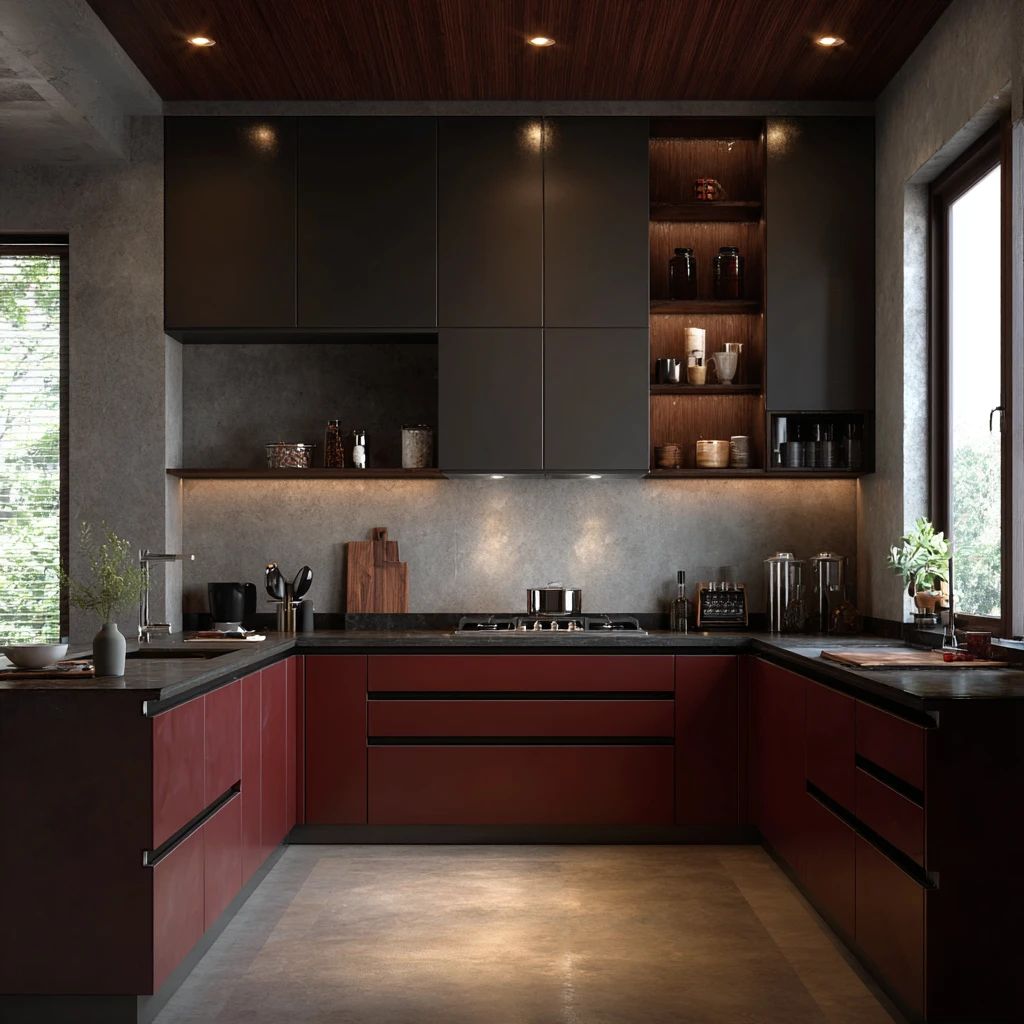 Deep Browns, Maroons and Charcoal Tones: Colours to Avoid in the Kitchen as per Vastu