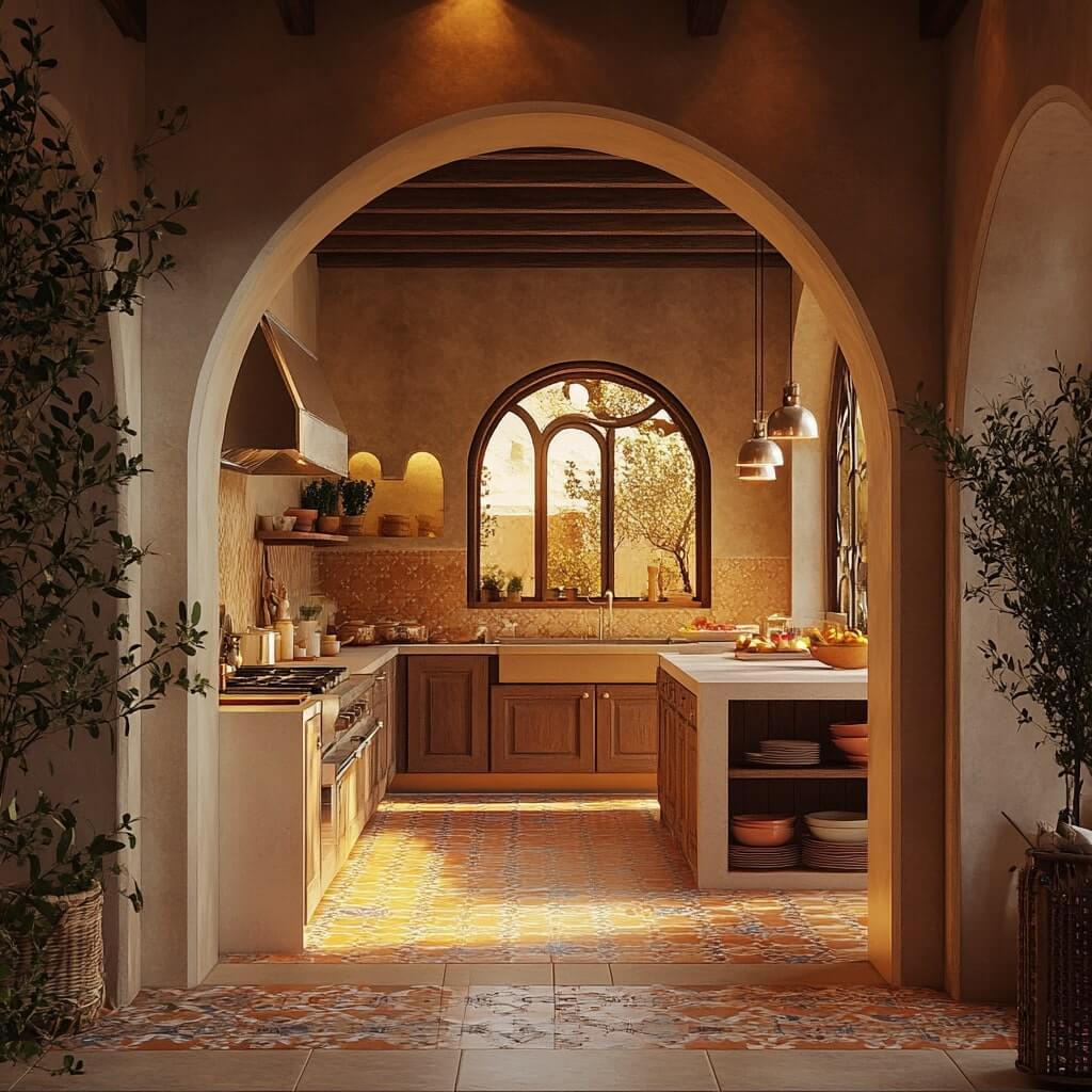 Elegant Archway Kitchen Entrances Design