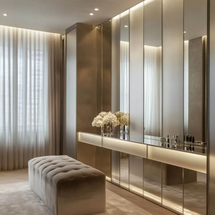 Glass and Mirror Wall Panelling Design