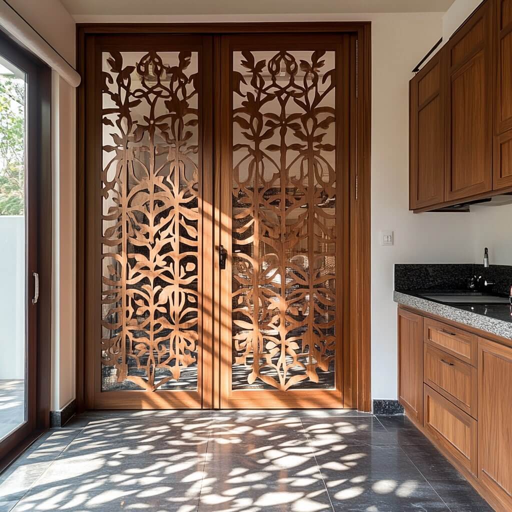 Kitchen Jali Door Design