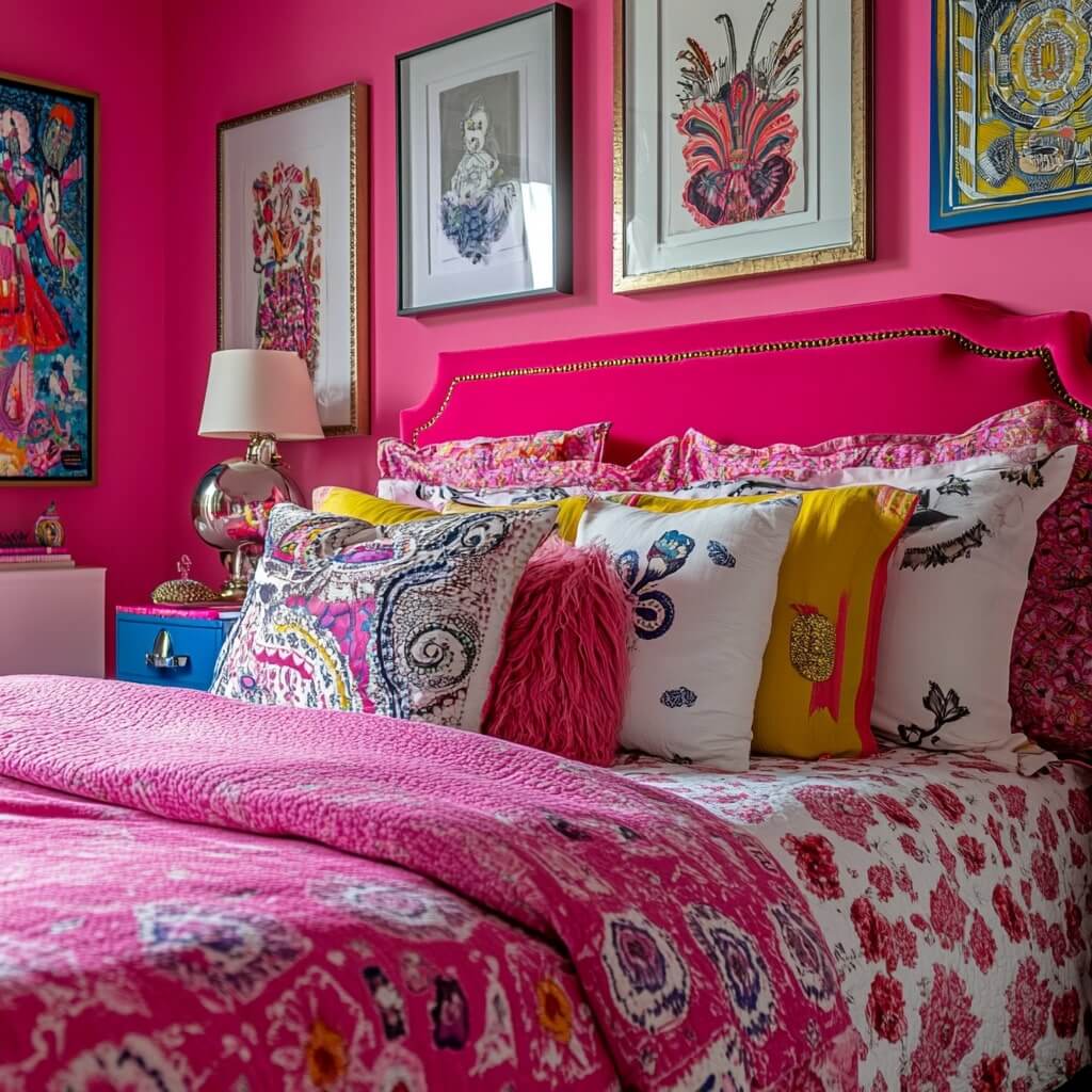 Latest Pink Bedroom Colour Idea