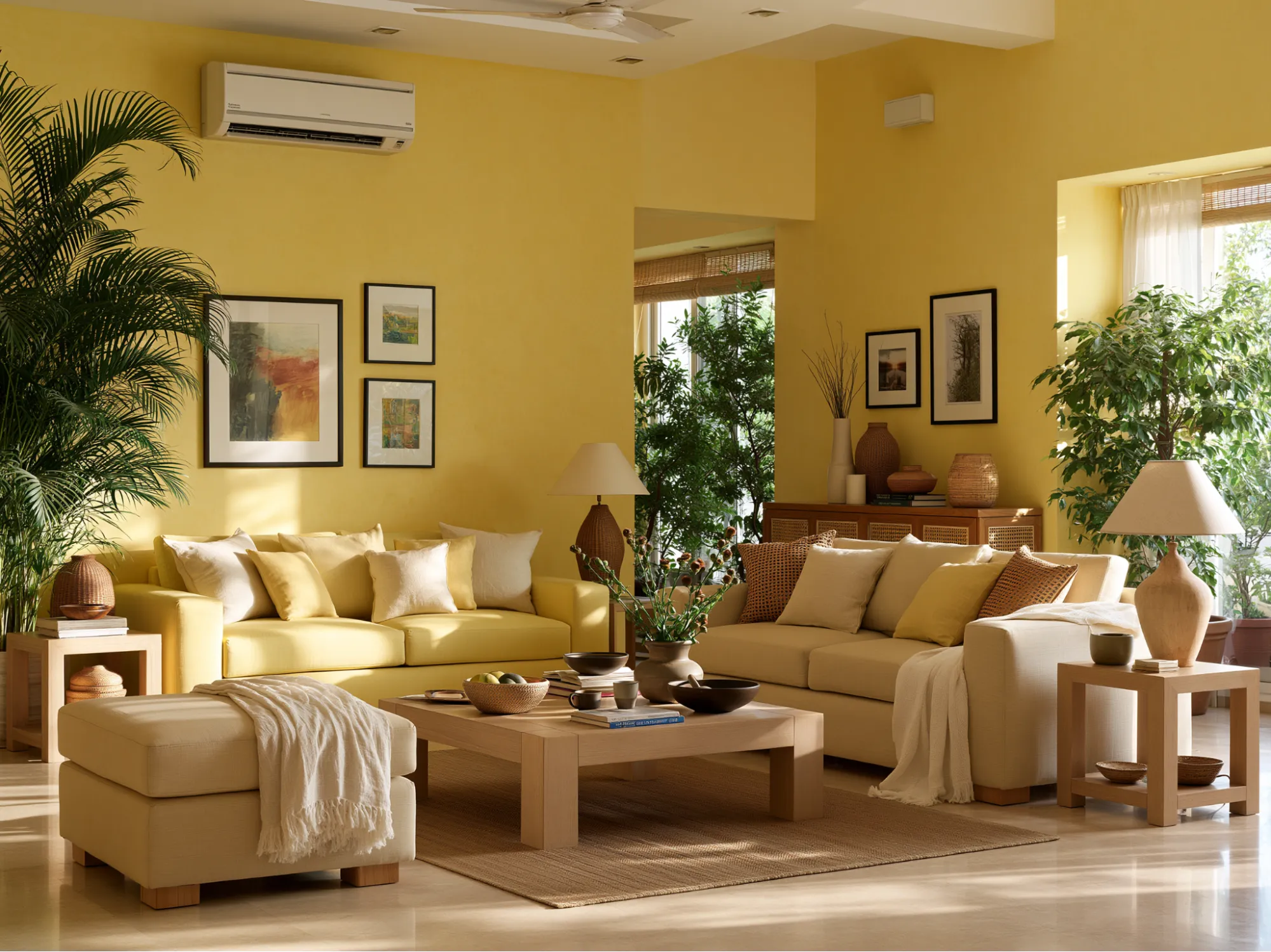 Light Yellow and Beige Colour Combination