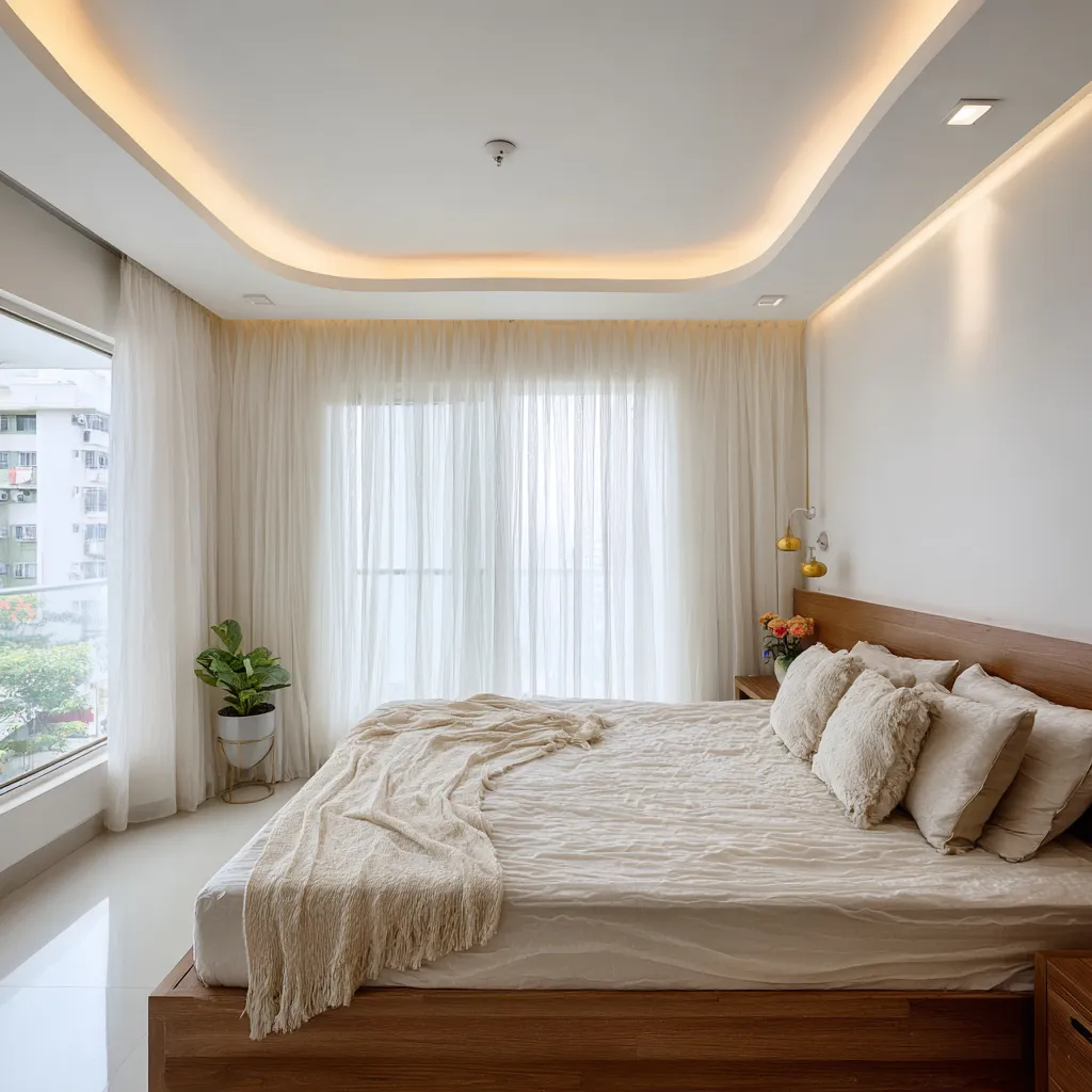Low-budget Simple Small Bedroom Ceiling Design