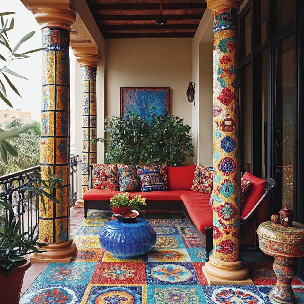 Mosaic Tiles for Balcony