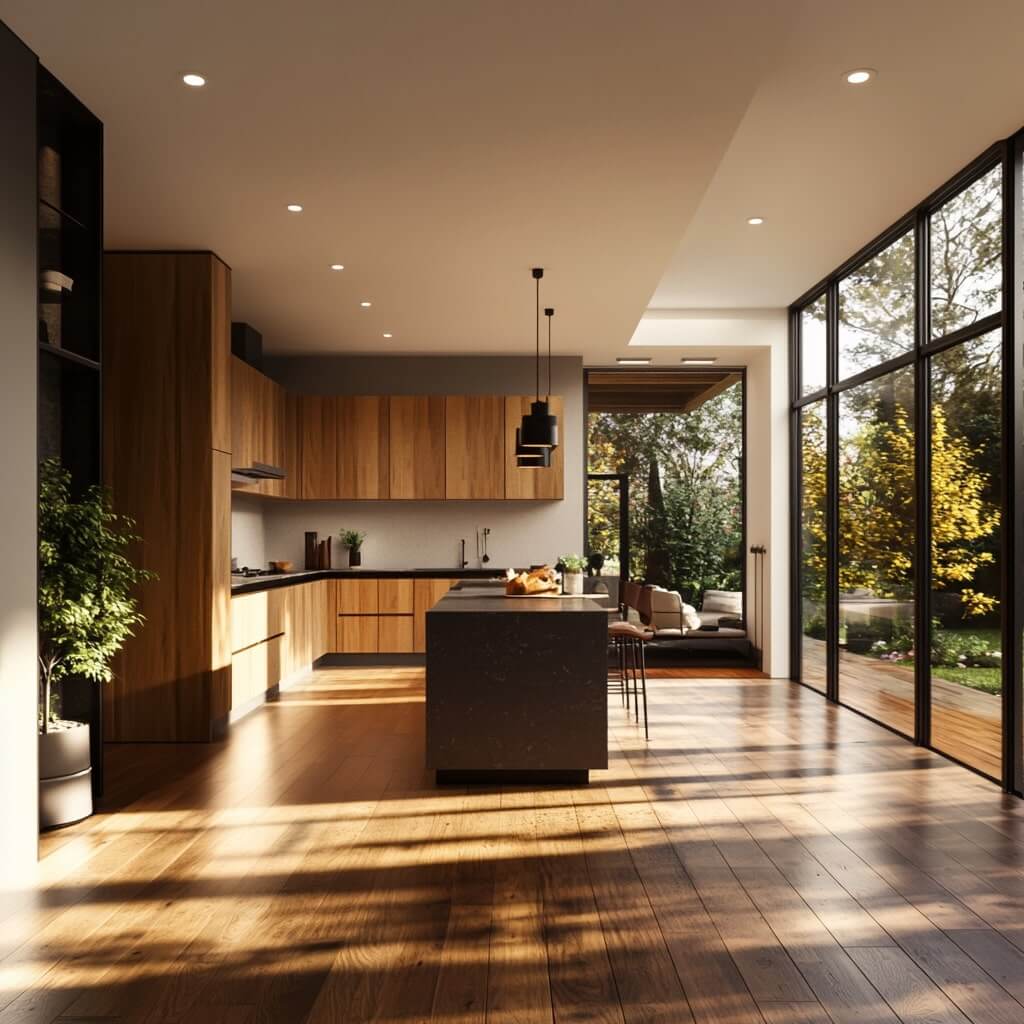 Open-Concept Kitchen Entrance Design Ideas