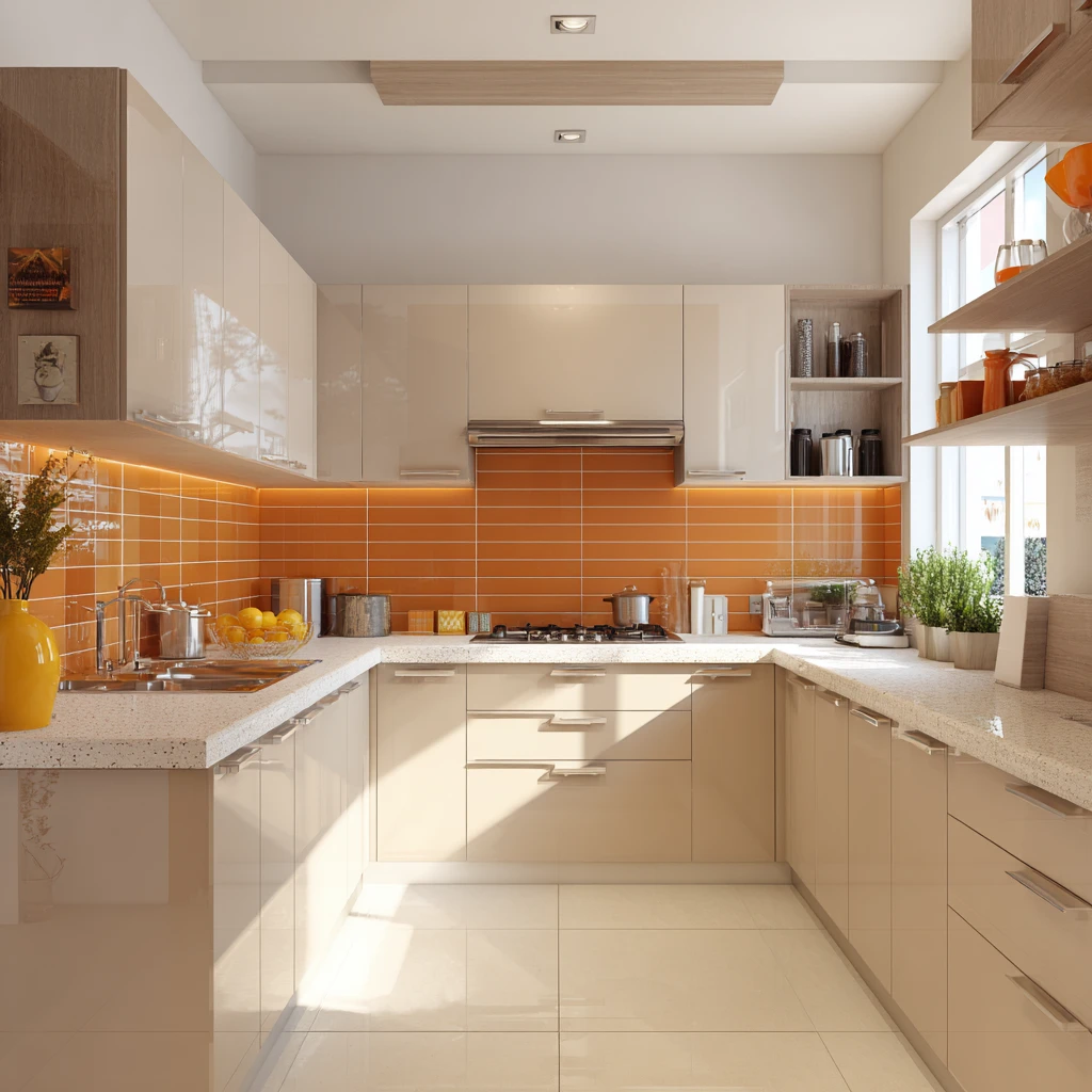 Orange: Kitchen Colour as per Vastu