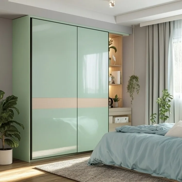 Pastel Colour Wardrobe Design