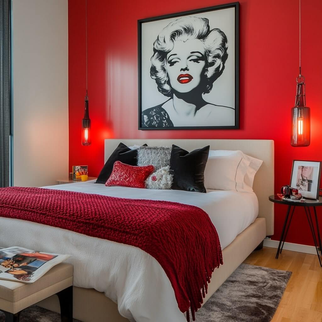POP Style Red Colour Combination