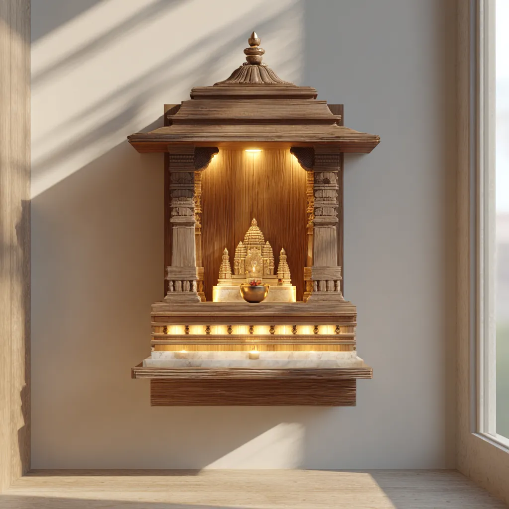Portable Wall-Mounted Temple Design
