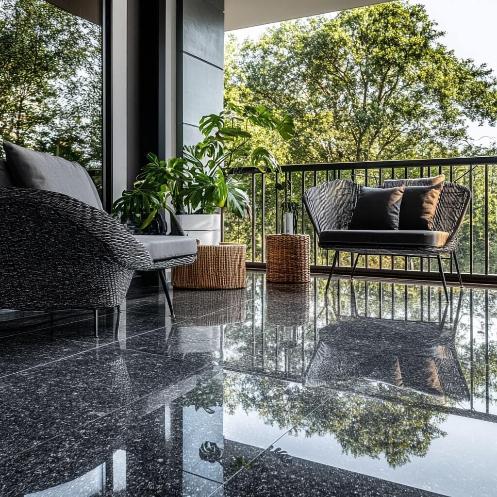 Recycled Granite Tiles for Balcony