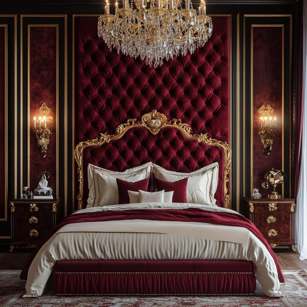 Red Colour Combination with a Royal Touch