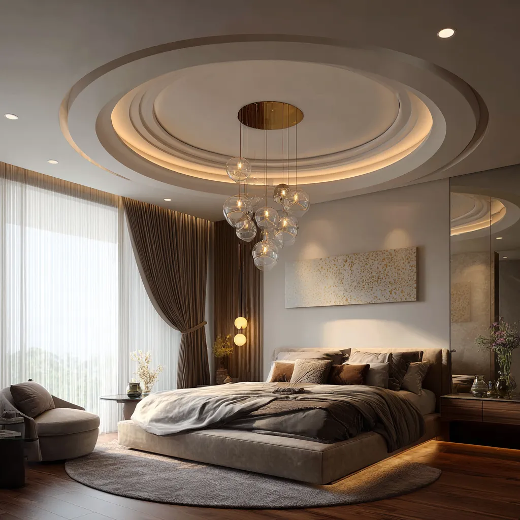 Round Ceiling Design Ideas for Bedroom