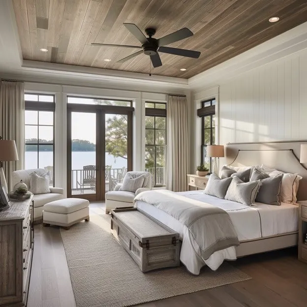 Shiplap Ceiling Design Ideas for Bedroom