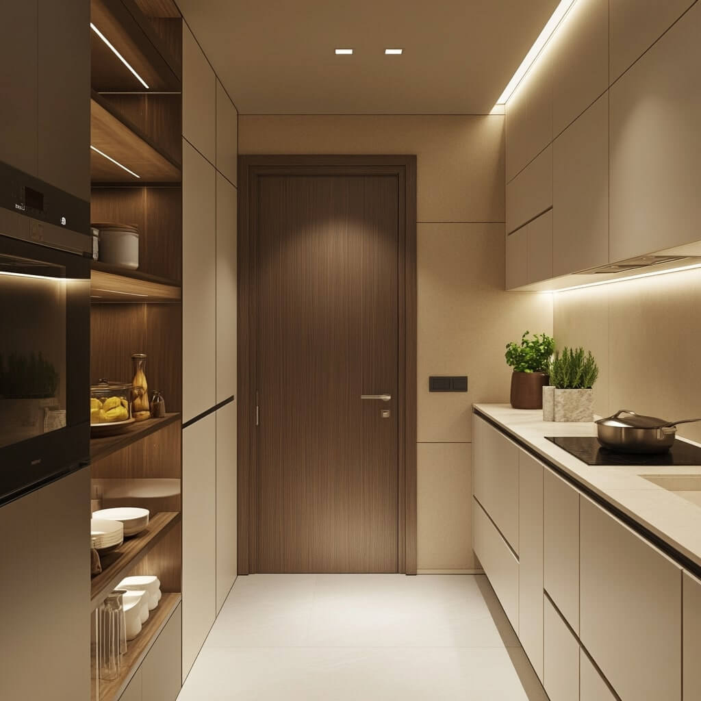 Smart Storage-Integrated Kitchen Entrances Design