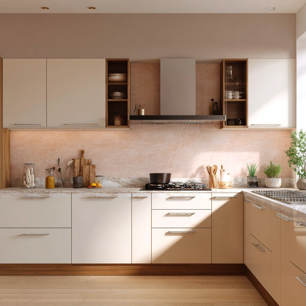 Soft Kitchen Colours as per Vastu
