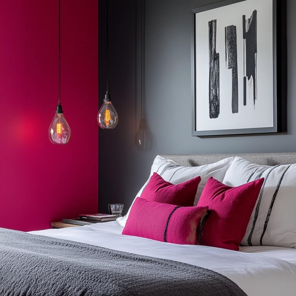 Stylish Raspberry Pink Room Idea