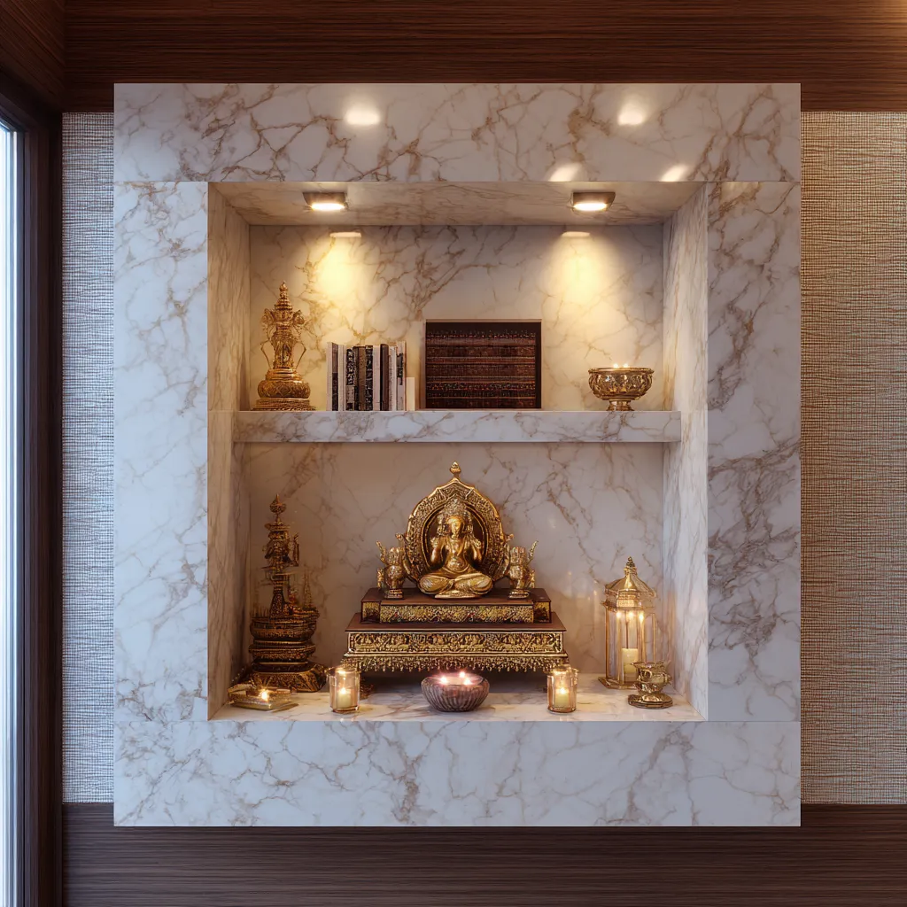 Temple Niche Design in the Wall