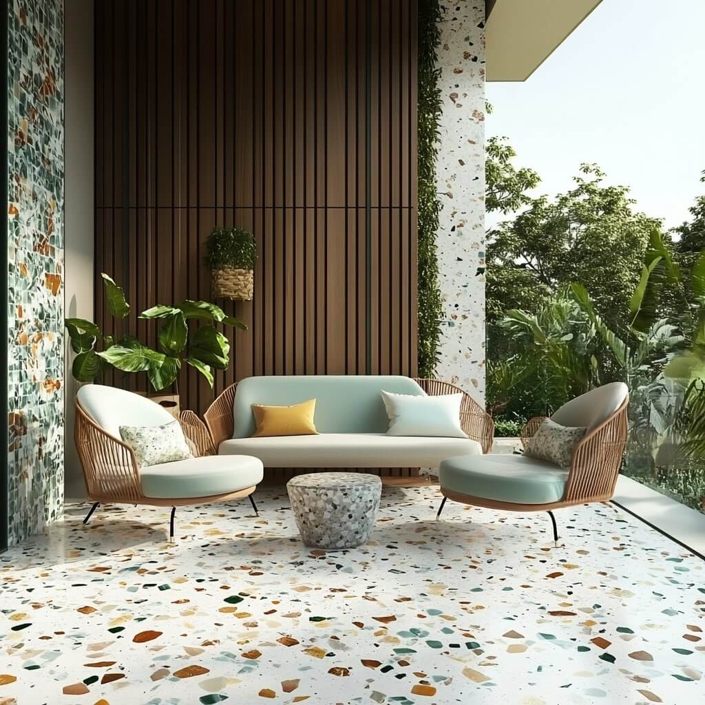 Terrazzo Tiles for Balcony
