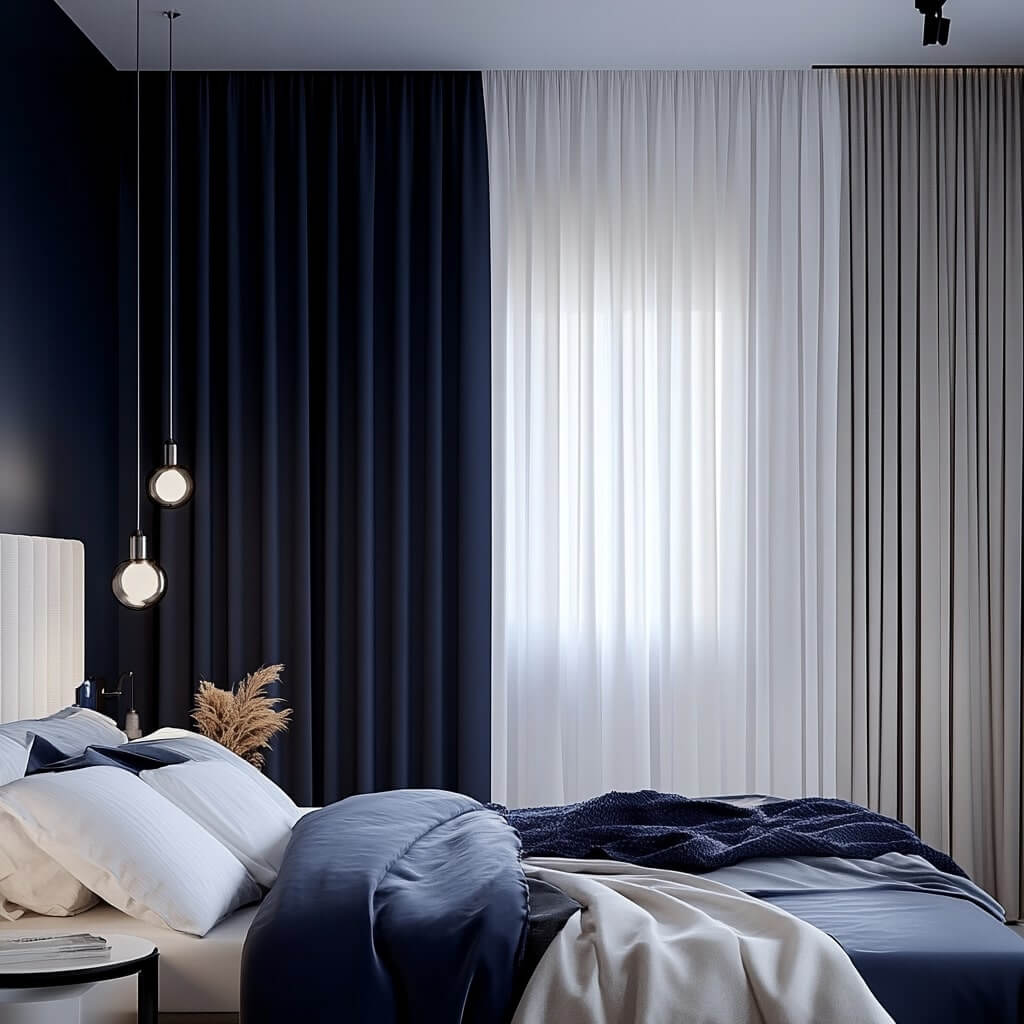 Two-Tone Curtains Design Ideas