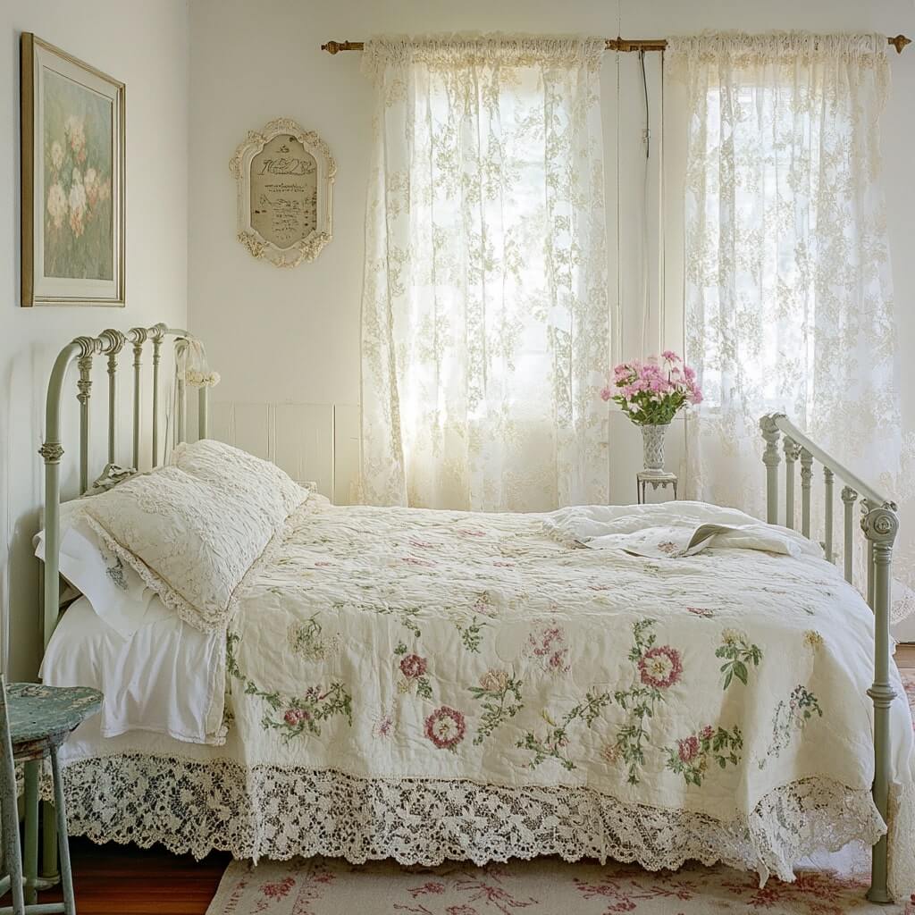 Vintage Charm Simple Bedroom Curtain Designs